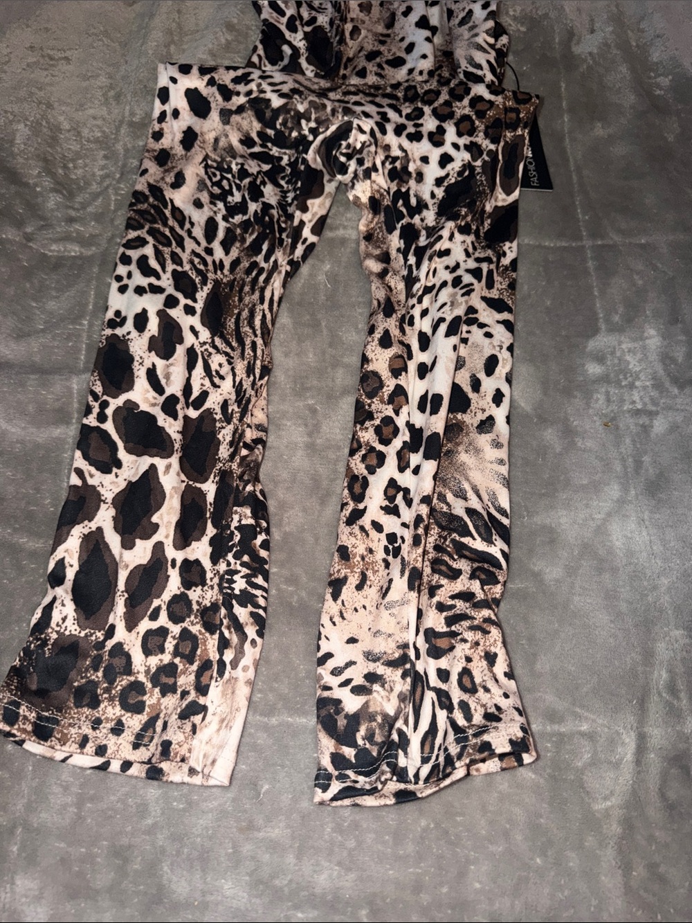 Brand new Fqshion Nova Animal slim
fit Leg Jumpsuit - Black & Cream - Picture 3 of 5